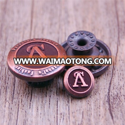 Custom fashion embossed button factory