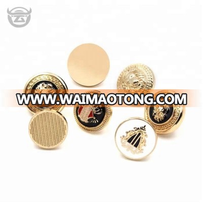 Design wholesale usa black embossed jean jacket metal buttons